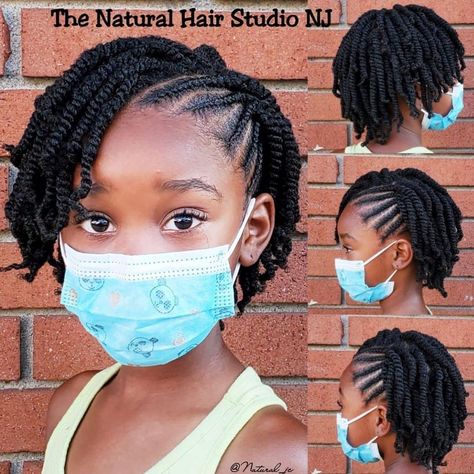 Mini Twists Natural Hair, Two Strand Twist Hairstyles, Side Cornrows, Toddler Braided Hairstyles, Toddler Braids, Natural Hair Salons, Lil Girl Hairstyles, Kids Curly Hairstyles, Two Strand Twists