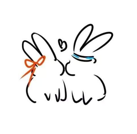 Pfp Bunny, Castle Tattoo, Art Pfp, Bunny Tattoos, Anime Tattoos, Heaven's Official Blessing, Creative Tattoos, Mini Tattoos, Cute Doodles