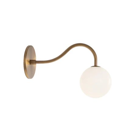 Cedar & Moss - Josephine Petite Sconce shown in Heirloom Brass finish Cedar And Moss, Homes In France, Artisan Lighting, Primary Bath, Basement Bedroom, French Art Nouveau, Josephine Baker, Flush Mount Lights, Mid Century Lighting