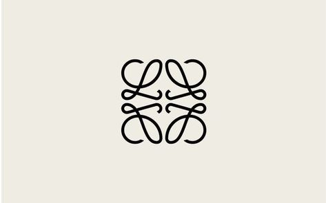 Loewe Branding, Loewe Monogram, L Monogram, Loewe Logo, L Logo, Online Logo Design, Script Monogram, Brand Color Palette, Feminine Logo