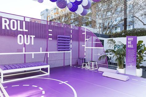 Healthy Takeaway, Fitness Event, School Interior, Adidas Design, Event Stage, Interactive Installation, Gym Design, Brand Experience, Pop Up Store