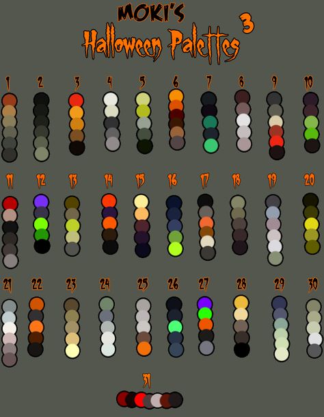 Oc Color Palette Ideas, Zombie Color Palette, Demon Color Palette, Monster Color Palette, Transformers Knockout, Halloween Color Palette, Halloween Color, Color Palette Challenge, Palette Art