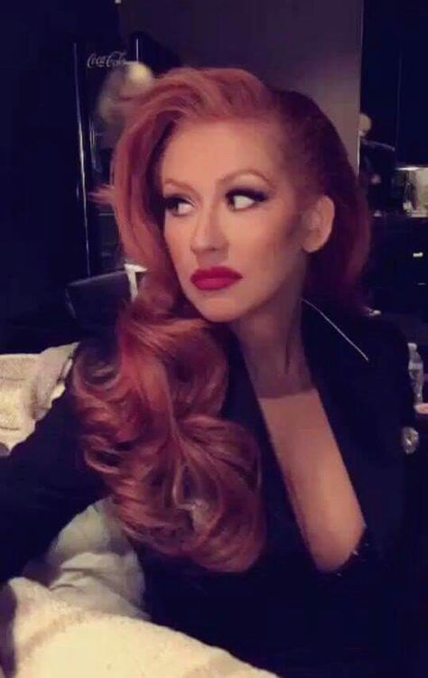 Red Hair Christina Aguilera Red Hair, Christina Aguilera, Movie Stars, Hair Inspo, Red Hair, Nose Ring, Hair, Red, Beauty