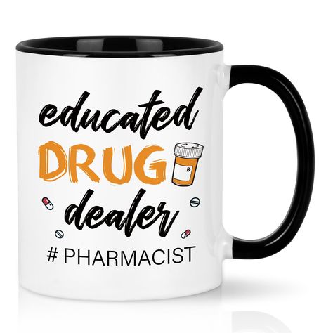 PRICES MAY VARY. GREAT GIFT FOR PHARMACIST: You can give the pharmacist gifts for women to friends, family members, or yourself who recently graduated from a pharmacy major to congratulate them. You can also send this unique coffee mug to your favorite nurse or pharmacist to show them how much you appreciate them. PREMIUM CERAMIC: The pharmacy technician gifts are made of pure white ceramic of high quality. This exquisite coffee mug has a very glossy exterior and looks very bright. This awesome Pharmacy Graduation Party Centerpieces, Gifts For Pharmacist, Pharmacy Major, Nurse Gifts Ideas, Pharmacy Graduation Gift, Pretty Coffee Cups, Mug Christmas Gifts, Doctor Of Pharmacy, Pharmacy Student