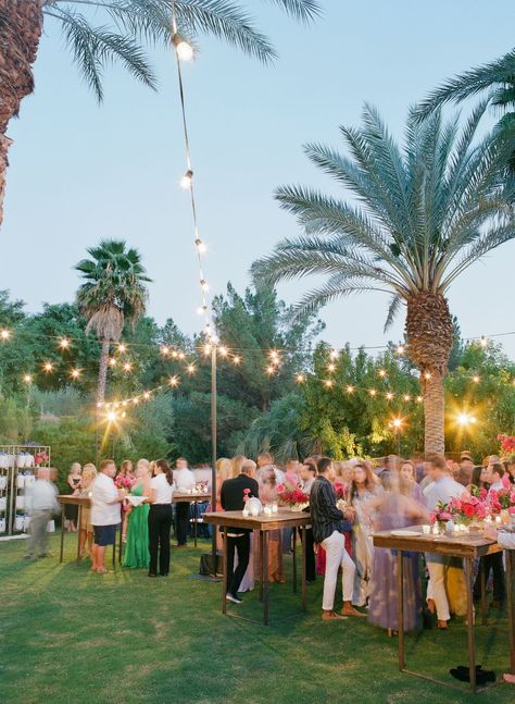 Palm Springs Backyard, Spring Engagement Party, The Parker Palm Springs, Wedding Weekend Itinerary, Joshua Tree Engagement, Kt Merry, Parker Palm Springs, Welcome Party, Weekend Itinerary