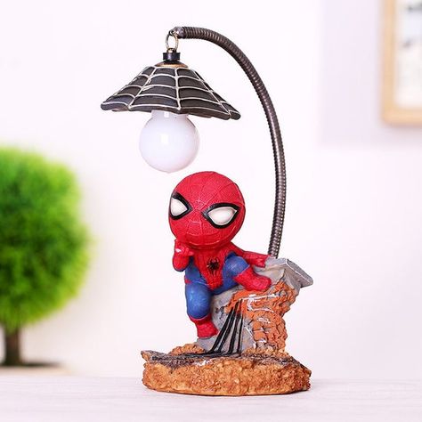 Spiderman Cartoon Night Light Toys Super Hero Spiderman Mini Night Light Children Toys Home Decorati Spider Man Facts, Superhero Lamp, Spider Man Series, Spiderman Cartoon, Black Panthers, Superhero Characters, Night Light Kids, Spiderman Comic, Amazing Spider