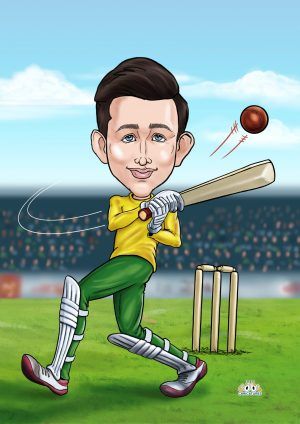 Cricket Cartoon, Cricket Poster, Cricket Player, Mustang Wallpaper, Caricature Portrait, Special Gifts For Him, Cartoon Portrait, Christmas Gifts For Him, Cute Wallpaper For Phone