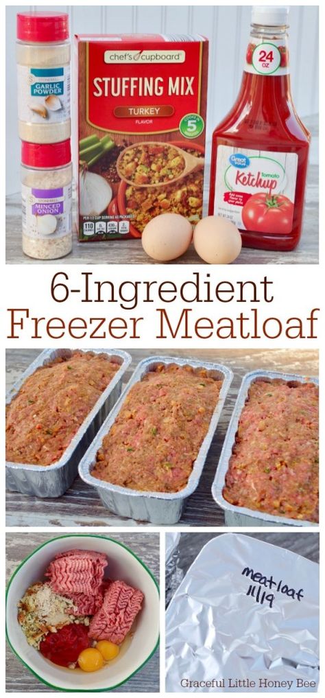 Meals Using Stuffing, Pepper Freezer Meals, Frozen Meatloaf How To Cook, Easy Freezer Meals With Ground Beef, Cook Then Freeze Meals, Freezer Meals For Family Of 5, Freezer Beef Recipes, Frozen Casserole Recipes Freezer Meals, Noodle Meal Prep Recipes