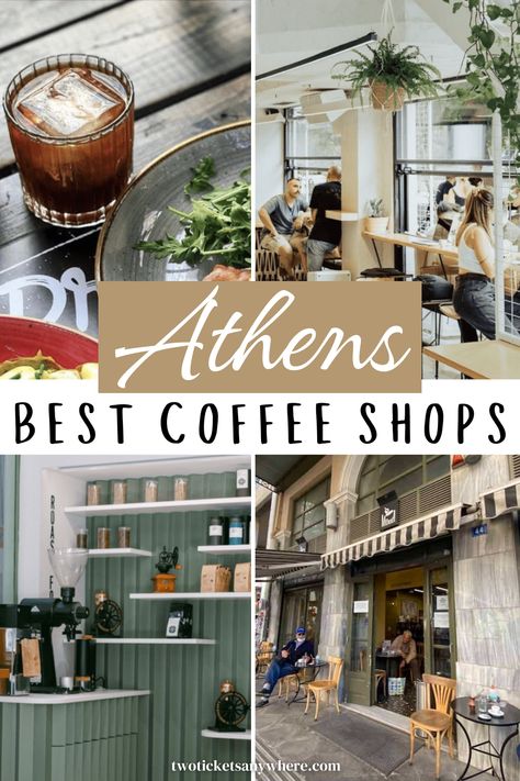 Athens Coffee Shops, Athens Cafe, Athens Shopping, Coffee Styles, Coffee Shop Names, Jazz Cafe, Speciality Coffee Shop, Nomad Lifestyle, Coffee Store