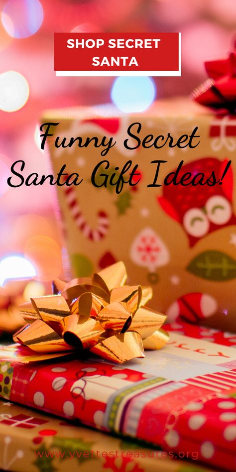 Surprise family, friends and coworkers with these super funny secret Santa gift ideas. We have a great list of Santa gifts to choose from. Visit us today! #secretsanta #christmasgiftideas Secret Santa With A Twist, Secret Santa Gag Gifts, Themes For Secret Santa Gifts, Secret Santa Joke Gifts, Great Secret Santa Gift Ideas, What To Get For Secret Santa, Gifts For Secret Santa Friends, Secret Santa Coworkers, 15 Dollar Gift Ideas Secret Santa