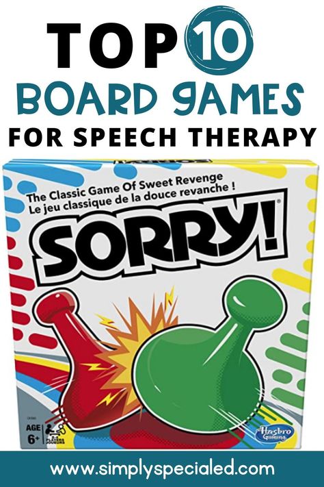 What activities do you use in your speech therapy classroom? Using board games is a fun way to work on communication skills while having fun. This blog post gives you 10 speech therapy board games that are recommended from an SLP. Your speech therapy students will love all of these games - Bubble Talk, Yeti in my Spaghetti, Jenga, and Guess Who. These games can help students come up with questions, work on vocabulary words, enhance receptive and expressive language and focus on articulation. Connect Four Speech Therapy, Gross Motor Speech Therapy Activities, Get To Know You Speech Therapy, First Day Speech Therapy Activities, Best Games For Speech Therapy, Board Games For Speech Therapy, Speech Articulation Activities, Therapy Board Games, Speech Therapy Classroom