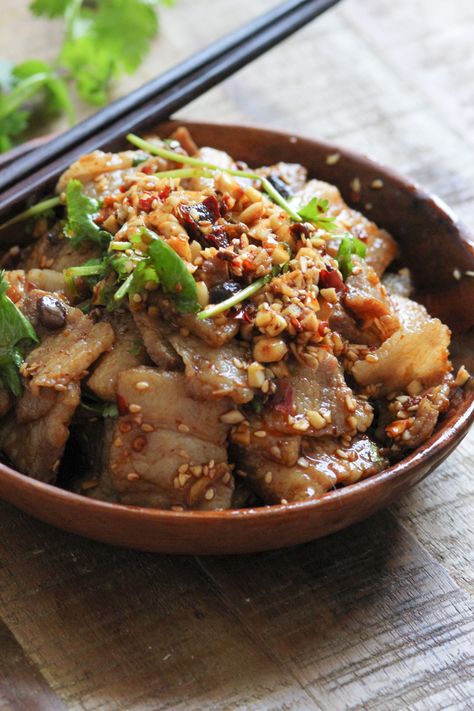 Pork Belly with Spicy Garlic Sauce – Spice the Plate Asian Pork Belly, Spicy Garlic Sauce, Fried Pork Belly, Pork Belly Slices, Asian Stir Fry, Asian Pork, Pork Belly Recipes, Fried Pork, Pork Dishes