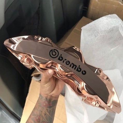 Rose gold brembo Electric Bike Motor, Car Interior Diy, Gold Wheels, Rich Kids Of Instagram, Ros Gold, Camaro Car, Laguna Seca, Rosé Gold, Car Wheels Rims