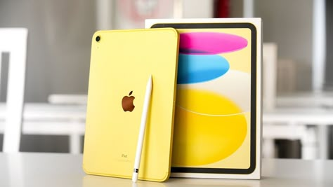 Yellow Ipad 10th Gen, Ipad Yellow, Yellow Ipad, Ipad 10th Gen, Apple Macintosh, Girls Stuff, Apple Store, School Board, Electronics Gadgets