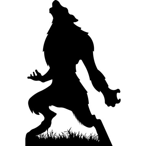 Werewolf Pumpkin Stencil, Werewolf Drawing Easy, Werewolf Decorations, Werewolf Silhouette, Creature Silhouette, Werewolf Howling, Shadow Figures, Halloween Projector, Werewolf Drawing