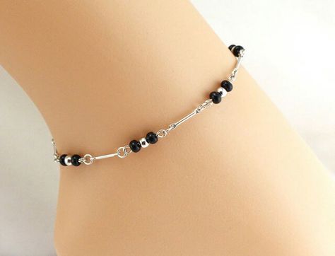 Nose Ring Sizes, Leg Bracelet, Silver Statement Jewelry, Silver Anklets Designs, Quinceanera Jewelry, Toe Ring Designs, Kids Gold Jewelry, Elements Of Fashion, Bead Anklet