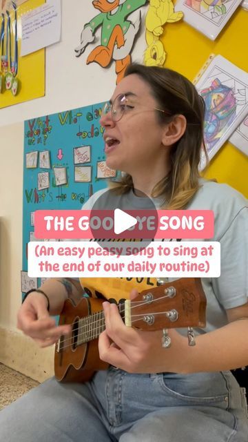 English and fun 🐻 on Instagram: "This is a simple GOODBYE SONG, that we sing at the end of our daily routine.. we sing it while we line up to make a choo choo train 🚂 . It is very easy and it’s a way to say goodbye to friends and teachers and to know that class is about to end, without being upset🥰 . Not only the “Good Morning song”, but also the GOODBYE moment is important in our routine because it allows us to convey our gratitude, love and appreciation to those who have been a significant part of our day 🤍 . This song is the acoustic version of “The Goodbye song for kids” written by The singing Walrus and You can find it on YouTube! #goodbyesong #englishforkids #preschool #kindergarten #esl #efl #ingleseperbambini #inglesedivertente #funnyenglish #englishandmusic #englishandfun" Goodbye Songs For Kindergarten, Preschool Goodbye Songs, Farewell Preschool, Good Morning Songs For Preschool, English For Preschoolers, Goodbye Songs For Preschool, Goodbye Song For Kids, Goodbye Songs, Good Bye Songs