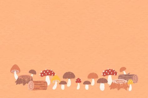 Turkey Wallpaper Laptop, Mushroom Wallpaper Ipad, Mushroom Desktop Wallpaper, Mushroom Widget, Background Mushroom, Autumn Desktop Wallpaper, Mushroom Cards, Fall Desktop Backgrounds, Fall Desktop Wallpaper