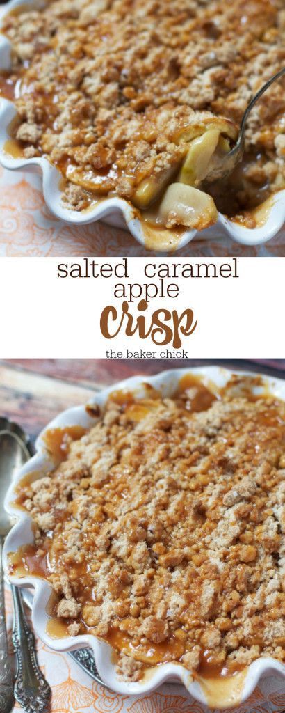 Caramel Apple Crisp, Apple Caramel, Apple Crisp Easy, Crisp Apple, Apple Dessert Recipes, Apple Crisp Recipes, Crisp Recipe, Mini Cheesecakes, Apple Crumble