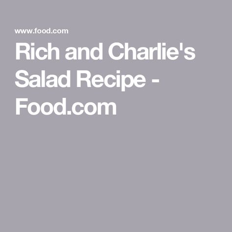 Rich and Charlie's Salad Recipe  - Food.com Heart Of Palm, Romaine Lettuce Salad, Iceberg Lettuce, Lettuce Salad, Spanish Onion, Artichoke Hearts, Romaine Lettuce, St Louis Missouri, Red Wine Vinegar