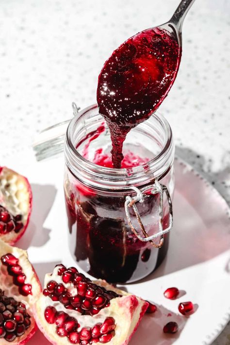 Homemade Pomegranate Molasses And How To Use It - Hungry Paprikas Pomegranate Molasses, Middle Eastern Recipes, Molasses, 3 Ingredients, Middle Eastern, Simple Ingredient, Pomegranate, How To Use