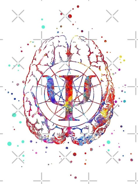 «Símbolo de psicología y cerebro» de Rosaliartbook | Redbubble Poster Psychology, Psychology Tattoo, Psychology Symbol, Psychology Wallpaper, Brain Tattoo, Art Psychology, Medical Office Decor, Forensic Psychology, Brain Art