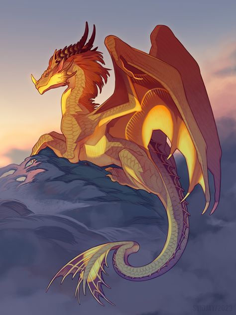 Dragon Perched On Rock, Fire Dragon Concept Art, Dragon Looking Up, Dragon Laying Down, Dragon Drawing Ideas, Dragonfly Dragon, Drake Dragon, Sun Dragon, Dragon Fanart