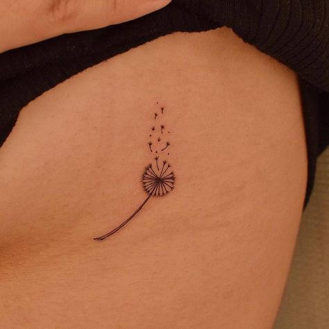 Dandelion Seed Tattoo, Tattoo On The Side, Seed Tattoo, Dandelion Tattoos, Mo Ganji, Dandelion Tattoo, Flower Room, Dandelion Seed, Tattoos Gallery