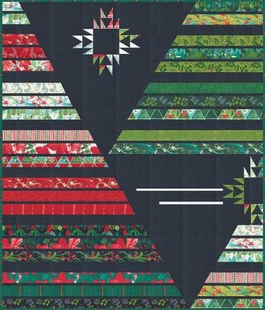 Fabric Manufacturers > MODA > Winterly Jelly Roll Christmas Tree, Jelly Roll Christmas, Roll Christmas Tree, Christmas Tree Quilt, Strip Pattern, Marcus Fabric, Jellyroll Quilts, Free Spirit Fabrics, Quilt Batting