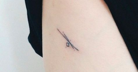 crossed paths tattoo Geometric Tattoos, Minimalist Tattoos, No Regrets, Sister Tattoos, Tat Ideas, Minimalist Designs, Cross Tattoo, Minimalist Tattoo, Inspiration Ideas