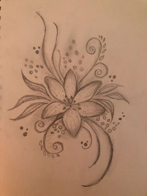 Pretty Flowers Aesthetic Drawing, Flower Sketches Aesthetic, Repunzle Flower Drawing, Drawings To Do On Yourself, Stuff To Draw On Ur Hand, Hawian Flowers Drawings, Girly Things To Draw, Pretty Flowers Drawing, Arm Doodles Easy