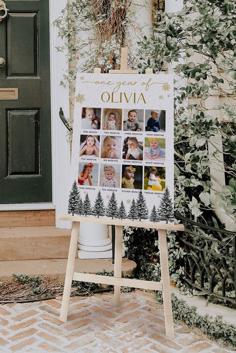 "This winter onederland first birthday photo sign template features a minimalist design, a modern font and winter woodland illustrations it's the perfect way to add style to your event! You can edit the text, font color, add photos and background color to add your own accent and match to your event style! 100% editable baby's first year poster template with digital download! This template can be edited through Corjl.com, a free online tool that allows you to personalize your designs right after purchasing and instant download them! ----------------------------- TRY THE DEMO! Try before you buy! Copy and paste the URL below to demo: https://www.corjl.com/d/3O43D4 Best on desktop. Mobile functions are limited! ----------------------------- MATCHING ITEMS! https://www.etsy.com/shop/AyaPaperBo