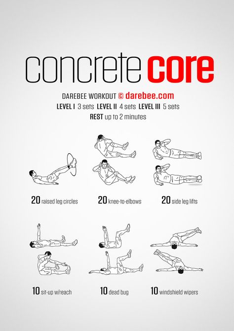 Concrete Core Workout Darbee Core Workout, At Home Core Workout, Strength Routine, Fitness Studio Training, Transformation Fitness, Core Strengthening Exercises, Men Exercises, Golf Exercises, Strengthen Core