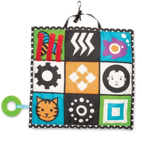 Wimmer Ferguson 3-in-1 Triangle - Walmart.com - Walmart.com Tummy Time Play, Black And White Graphics, Car Seat Toys, Mom Accessories, Black And White Face, Crinkle Paper, Stroller Toys, Activity Mat, Baby Arrival