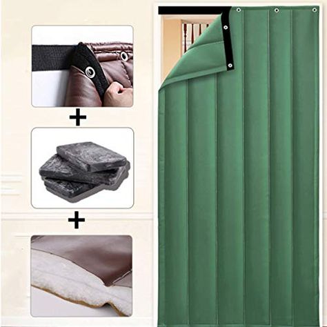 Sound Proof Door, Insulated Door, Soundproof Curtains, Curtain Door, Partition Curtain, Small Fireplace, Door Insulation, Privacy Curtains, Country Curtains