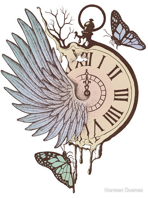 Time Flies, Butterflies, Clock