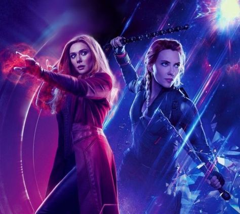 Wanda And Natasha, Natasha Romanoff Black Widow, Wanda Maximoff Scarlet Witch, Наташа Romanoff, Marvel Comics Funny, Black Widow Avengers, Best Marvel Characters, Black Widow Natasha, Scarlet Witch Marvel