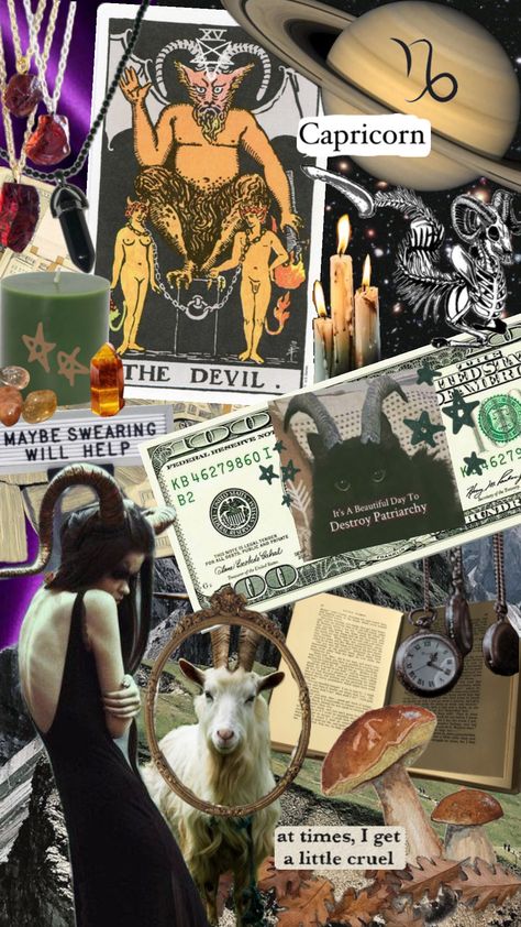 #capricorn #astrology #moodboards #aesthetic #witchy Moodboards Aesthetic, Capricorn Astrology, Federal Reserve Note, Beautiful Day, Astrology, The Unit