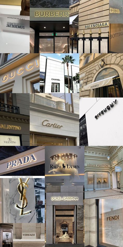 Luxury Shopping Aesthetic, Luxury Brands Aesthetic Wallpaper, Luxury Brands Shopping, Fashion Dream Job, Aesthetic Lockscreens, Vision Board Inspiration, Fashion Wallpaper, Iphone Wallpaper Tumblr Aesthetic, Classy Aesthetic