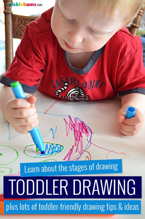 Toddler Drawing - tips for getting started, Learn about the developmental stages of toddler drawing and find lots of tips and easy ideas for drawing with your toddler. Drawing Activities For Toddlers, Toddler Drawing Activities, Toddler Drawing Ideas, Drawing Toddlers, Drawing For Toddlers, Autumn Board, Toddler Drawing, Ideas For Drawing, Toddler Painting