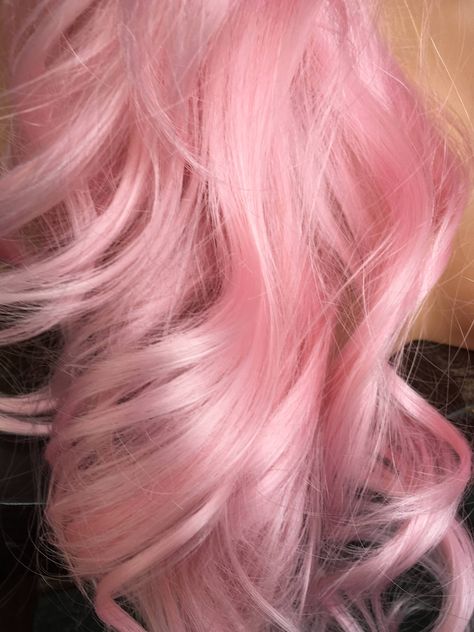 $119 -- PREMIUM THICK pastel bubblegum pink ombre lace front wig. 24" Long, thick, and curly. Heat safe, and hand-styled by yours truly. FREE SHIPPING & RETURNS ACCEPTED! Length 24" in back Material 400 Degree Heat-Resistant Synthetic Fiber Lace 3" Deep Soft Swiss Lace Lace Color Pale Style Bouncy Curls Density Thick (170-180%) Combs 2 in front; 1 in back Baby Hair along back's perimeter Color BUBBLEGUM Light Pink Hair Aesthetic, Long Pastel Pink Hair, Baby Pink Hair Color, Bubble Gum Pink Hair, White Pink Hair, Pink Pastel Hair, Pastel Pink Wig, Pink Hair Aesthetic, Pink Hair Wig