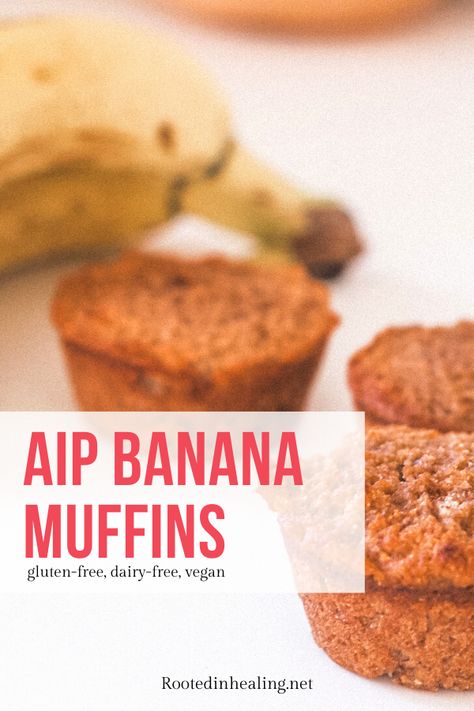 Aip Banana Bread, Aip Banana, Aip Sweets, Aip Bread, Aip Treats, Paleo Banana Muffins, Aip Protocol, Aip Dinner, Allergy Diet