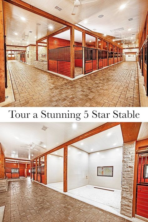 Luxury Horse Stables, Luxury Horse Barns, Horse Stables Design, Boarding Facility, Stable Style, Diy Horse Barn, Horse Barn Ideas Stables, Horse Barn Designs, Dream Stables