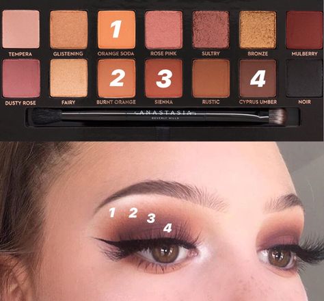 Anastasia Beverly Hills soft glam palette look brown smokey eye Anastasia Beverly Hills Soft Glam, Soft Glam Palette, Anastasia Makeup, Brown Smokey Eye, Mekap Mata, Brown Smokey, Smokey Eye For Brown Eyes, Soft Glam Makeup, Hooded Eye Makeup