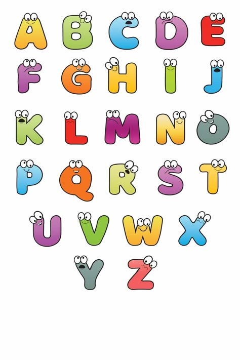 Free Printable Colorful Cartoon Letters Alphabet - Freebie Finding Mom Alphabet Stickers Free Printable, Alphabet School, Alphabet Letters To Print, Animal Alphabet Letters, Printable Alphabet Letters, Cute Alphabet, Letters Of The Alphabet, Alfabet Letters, Free Printable Letters