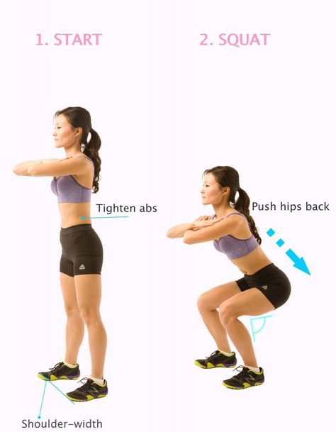 There are so many benefits to doing squats. It improves the ability to do everyday tasks like bending down or picking something up. You don’t need any equipment or weights, you can use your o… Dumbbell Squats, Types Of Squats, Body Weight Squat, Beginner Exercises, Plie Squats, Dumbbell Squat, Weighted Squats, Squat Workout, Friday Workout