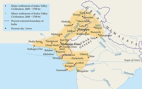 Indus Valley Civilization - (3300 B.C to 1400 B.C) - wbpscupsc Ancient India Map, Indus Valley Civilisation, Bronze Age Civilization, Beautiful Dp, Mohenjo Daro, Basant Panchami, Yoga Facts, Indian Constitution, Cradle Of Civilization