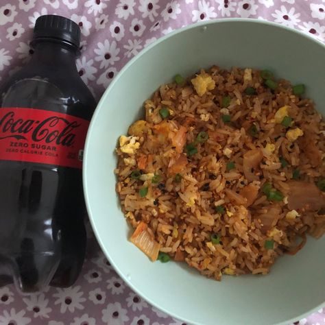 Kimchi Fried Rice, Kimchi, Fried Rice, Aesthetic Food, Rice, Pins