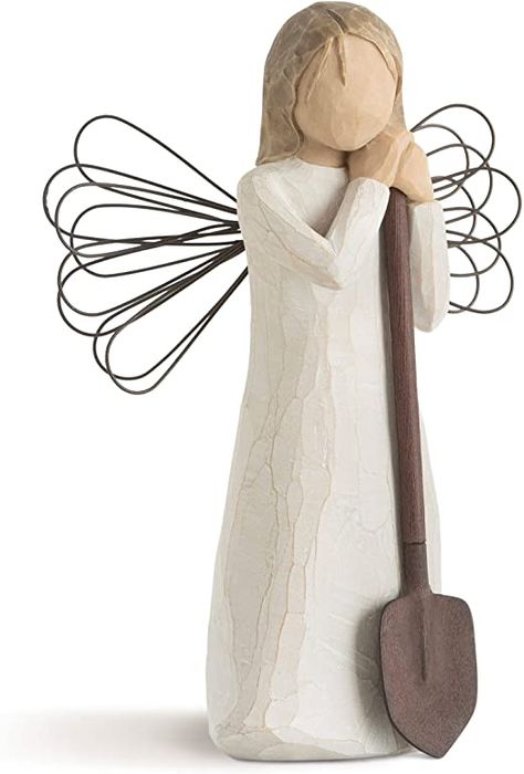 Willow Tree Angel of The Garden, Sculpted Hand-Painted Figure Willow Trees Garden, Willow Tree Figures, Willow Tree Angels, Resin Angels, Tree Angel, Willow Tree Figurines, Angel Tree, Beautiful Fruits, Tree Sculpture