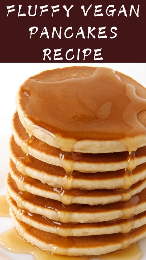 The BEST FLUFFY vegan pancakes recipe ever, and they're so easy to make! few ingredients, 1 bowl. Gluten free option. #vegan #plantbased Vegan Pancakes Easy, Vegan Baking Recipes, Vegan Brunch, Desserts Vegan Gluten Free Vegan Pancakes Easy, Easy Vegan Pancakes 3 Ingredients, Gf Df Pancake Recipe, Vegan Pancakes Fluffy, Gluten Free Flour Pancakes, Simple Vegan Pancakes, Gluten Free Vegan Pancakes, Gluten Free Dairy Free Pancakes, Gluten Free Oatmeal Pancakes